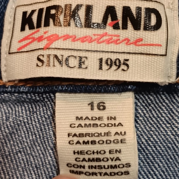 KIRKLAND Signature Women's High-Rise Straight Leg Jeans Size 16‎ Women's - Picture 8 of 8